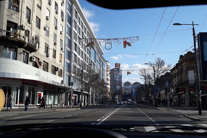Belgrade sightseeing by car - Nikola Pasic Square and the center streets you will remember
